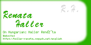 renata haller business card